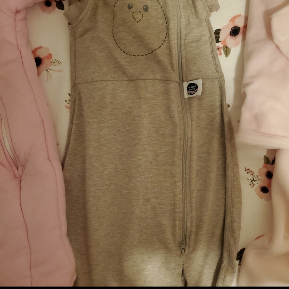 Nested bean swaddle sleep sack